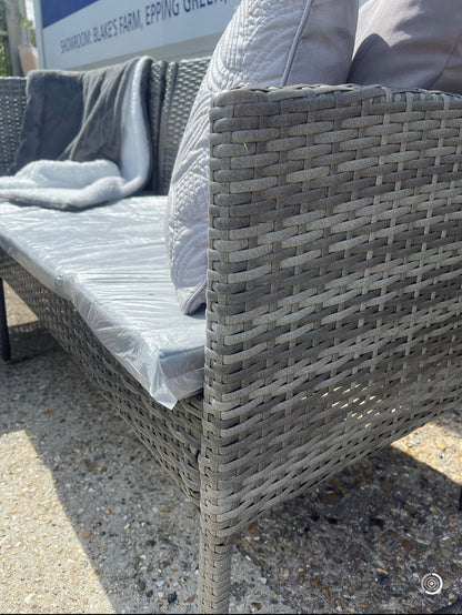 SFS076 – Mixed Grey Rattan Corner Lounge Set