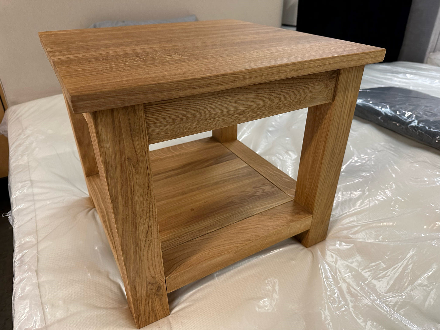 Solid Oak Lamp Table