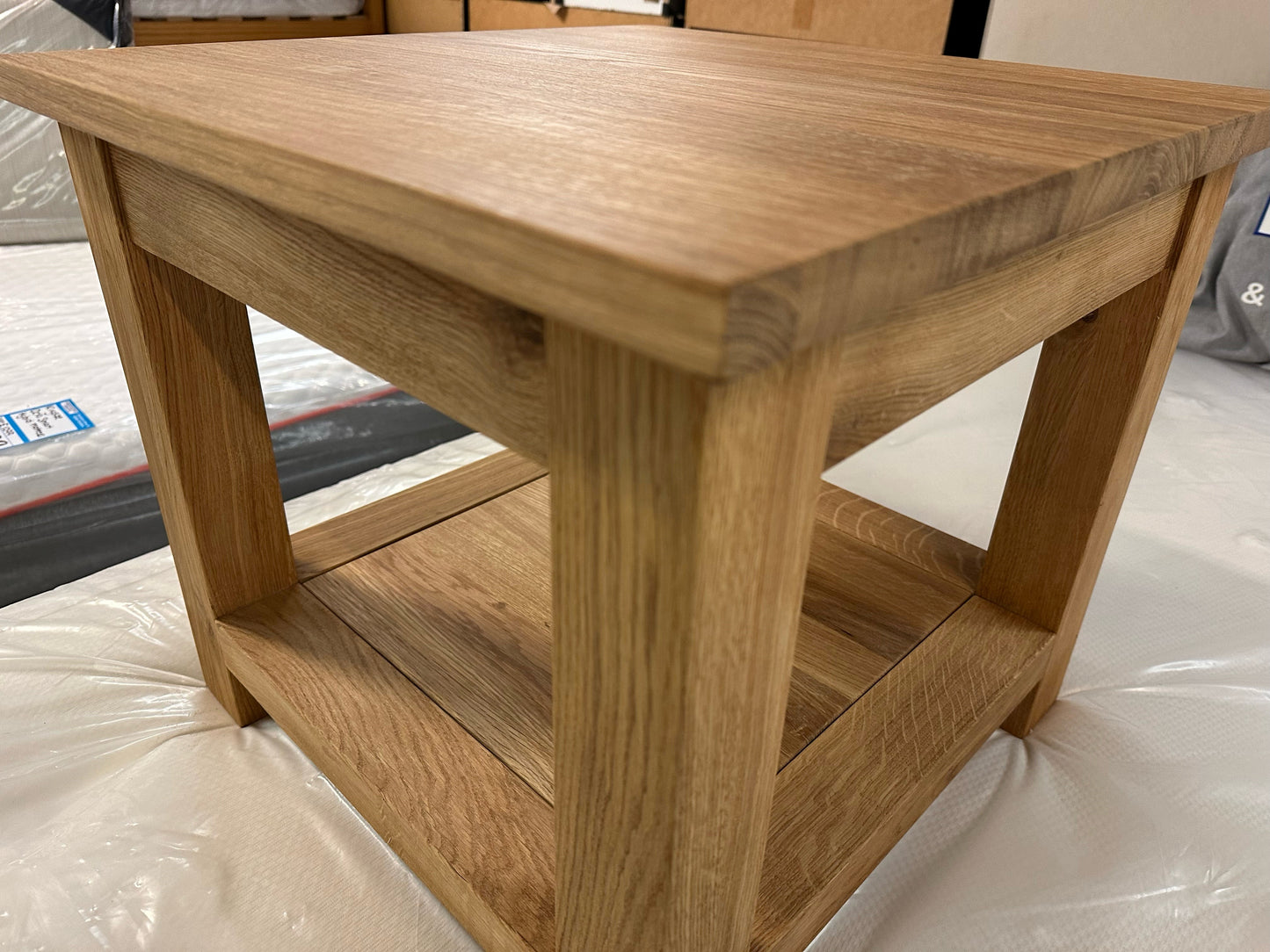 Solid Oak Lamp Table