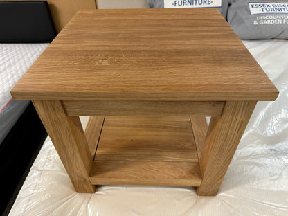 Solid Oak Lamp Table