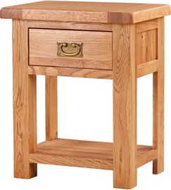 SO Solid Oak Single Drawer Side Table