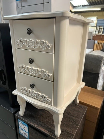 Sophia 3 Drawer Bedside