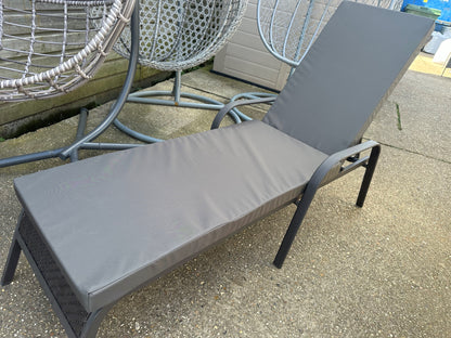 Grey Sun Lounger Cushion