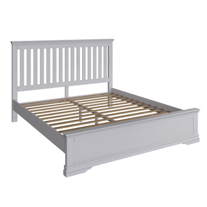 SW Light Grey Wooden Bed Frame