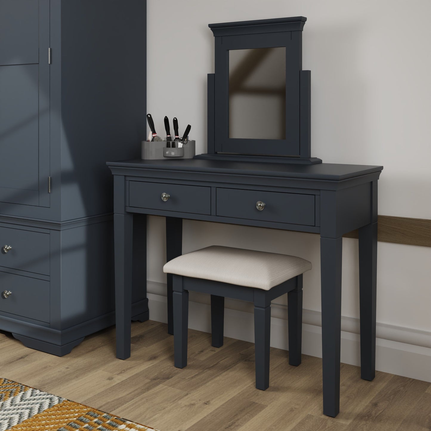 SW Dressing Table Set Midnight Grey