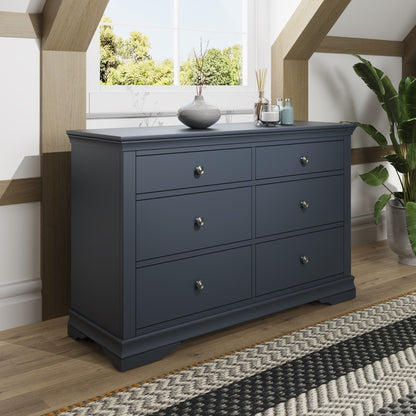 SW 6 Drawer Chest Midnight Grey