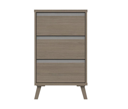 Tamar 3 Drawer Bedside GREY OAK