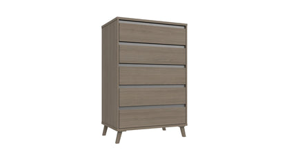 Tamar 5 Drawer Chest GREY OAK