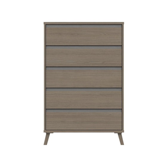 Tamar 5 Drawer Chest GREY OAK