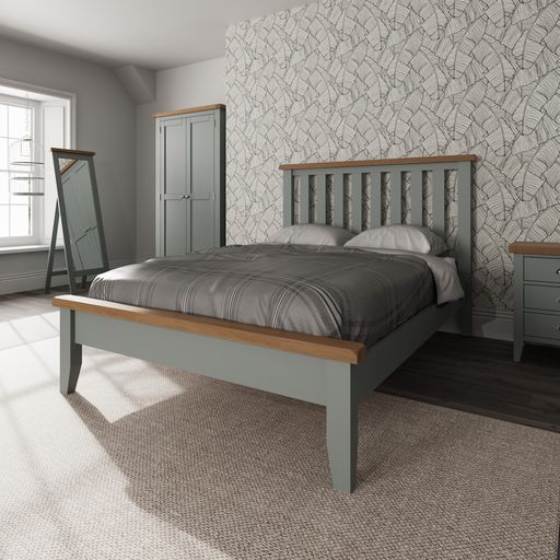 TT Grey Wooden Bed Frame