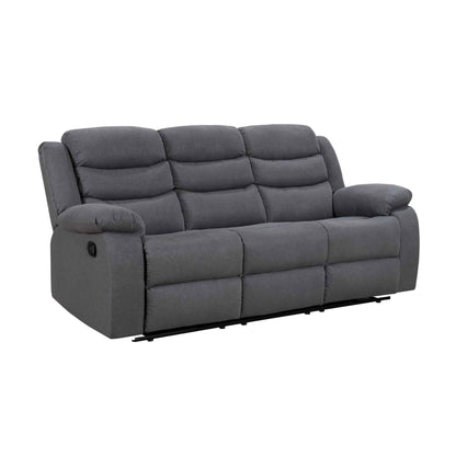 PRE ORDER Turin 3 Seater Reclining Sofa DARK GREY