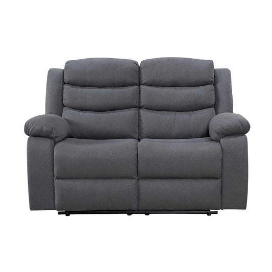 PRE ORDER Turin 2 Seater Reclining Sofa DARK GREY